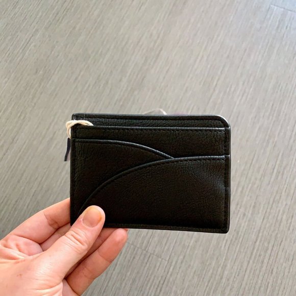 Faux Leather Card Case - Set of 3 - Lilac Pink Black - Picture 4 of 8